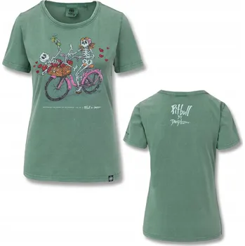Dámské tričko Tričko dámské T-shirt Pit Bull CruisinAndBoozin mátově zelené XL