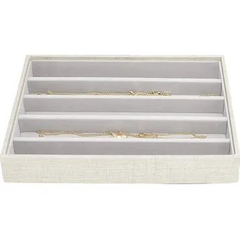 Šperkovnice Stackers, Krabička na šperky Stackers s 5 přihrádkami lněná classic světle béžová - Formadore