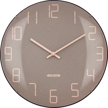 Hodiny NeXtime, Nástěnné hodiny Shade růžové - Formadore