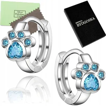 Náušnice STŘÍBRNÉ NÁUŠNICE 925 KROUŽKY DÁMSKÉ ZIRKONY