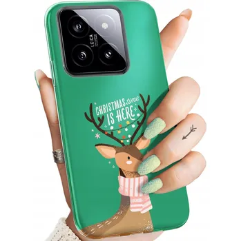 Pouzdro na mobilní telefon Hello Case pro Xiaomi 14 zelený Zadní Kryt