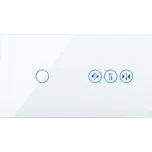DOTYKOVÝ OVLADAČ ROLETY + SPÍNAČ 1K ZIGBEE TUYA SKLENĚNÝ SPÍNAČ