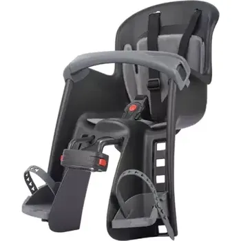 cyklosedačka Polisport Bilby Junior dětská sedačka přední (přední uchycení) černo-tmavě šedá Z KOLA