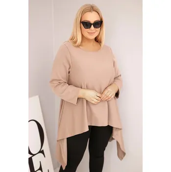 Dámská tunika Dámská tunika Plus Size bavlněná s asymetrickým střihem fango UNI