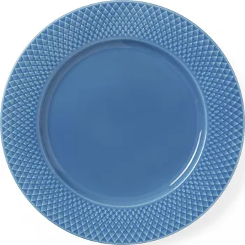 Talíř Lyngby, Jídelní talíř Rhombe 27 cm nebově modrý - Formadore