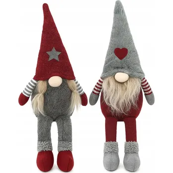 Vánoce Vánoční skřítek gnóm pod stromeček, hračka, Mikuláš, dekorace 40 cm