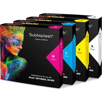 Sublimační inkoust Sublisplash pro Ricoh SG 7100DN a SG 800 70 ml - cyan/azurová