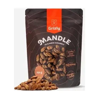 GRIZLY Mandle ve slaném karamelu 250 g