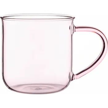 Stolování Hrnek na čaj MINIMA EVA 400 ml, růžová, sklo, Viva Scandinavia - doprava zdarma od 2999 Kč