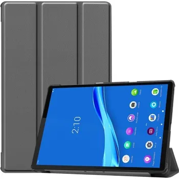 Příslušenství pro tablet VSECHNONAMOBIL 27220 LEATHER Puzdro Lenovo Tab M10 Plus (TB-X606F / TB-X606L / TB-X606L / ZA5T0081CZ / ZA5V0206CZ) šedé