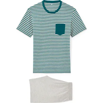 Pánské pyžamo Celio Lipypocket Celio šedá | tyrkysová 3506032