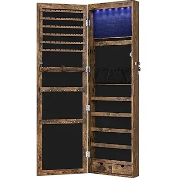 Šperkovnice Skříňka na šperky se zrcadlem - JJC93CB