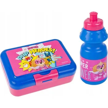 Svačinový box Sada lahev na pití a svačinový box Starpak Tlapková patrola 350 ml