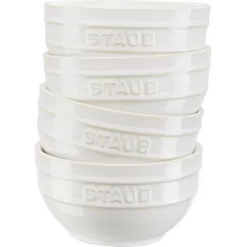 Staub, Misky na občerstvení Staub 14 cm slonová kost 4 ks - Formadore