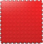 PVC dlažba Mosolut Machine Industrial+, mince, červená