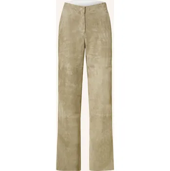 Marc Cain Dámské Kožené Kalhoty Wigan, 581 sage powder, 44