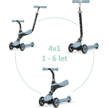 Odrážedlo QPLAY Koloběžka / odrážedlo Sema Blue, věk 1 - 6 let, do 50 kg