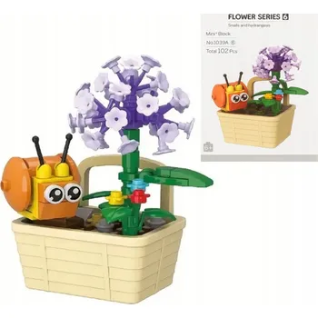 ostatní stavebnice MINI KREATIVNÍ STAVEBNICE PRO DĚTI KVĚTINA 3D HYDRANSE 102 dílů 1039A-6