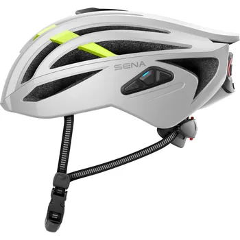 Cyklistická přilba SENA Cyklistická helma R2 EVO vybavená systémem Mesh Intercom™ S BÍLÁ