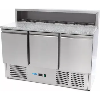 Pec na pizzu Maxima Lednice na pizzu - 3 dveře - 136,5 cm - 400 l - včetně nerezového krytu | 09400205