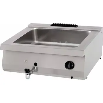 Kuchyňský gril Maxima Bain Marie pro velké zatížení - dvojitá jednotka - hloubka 70 cm - Plynová | 09395006