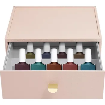 Šperkovnice Stackers, Organizér na laky na nehty Stackers se zásuvkou classic růžový - Formadore