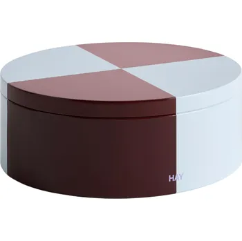 Úložný box Hay, Dóza na uskladnění Tin, kulatá, modro-bordová - Formadore