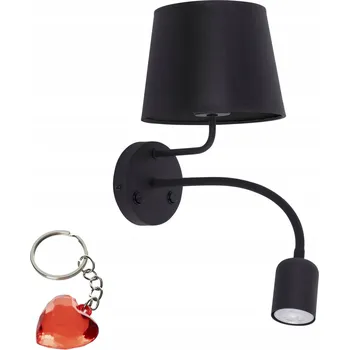 Nástěnné svítidlo Moderní dvoublikové nástěnné svítidlo MAJA BLACK s vypínačem TK Lighting