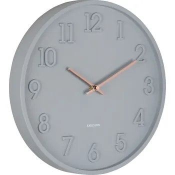 Hodiny Karlsson, Nástěnné hodiny Calma, šedé - Formadore