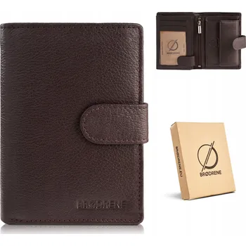 Peněženka Brødrene pánská kožená peněženka hnědá - muž