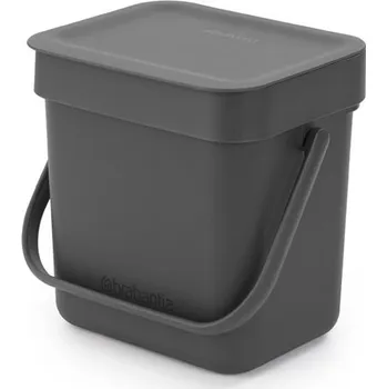 Odpadkový koš Brabantia, Koš na třídění odpadu Sort & Go 3 l antracitový - Formadore