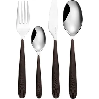 Příbor Guzzini, Sada příborů Just tmavě hnědá 24 dílů - Formadore