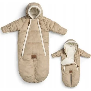 Podprsenka ELODIE DETAILS Zimní KOMBINEZA 2v1 74 cm 6-12 měsíců Alcantara béžová