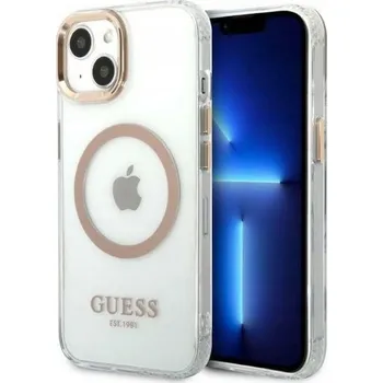 Pouzdro na mobilní telefon Kryt Guess Zadní Kryt pro Apple iPhone 13 růžový