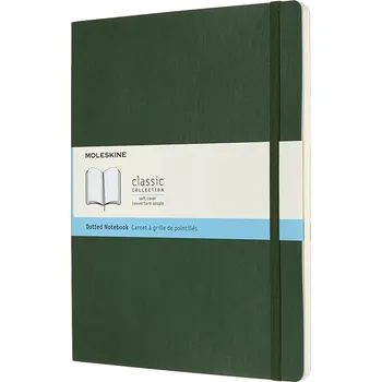Diář Moleskine, Tečkovaný zápisník Moleskine Classic měkká vazba XL 192 stran lesní zelená - Formadore