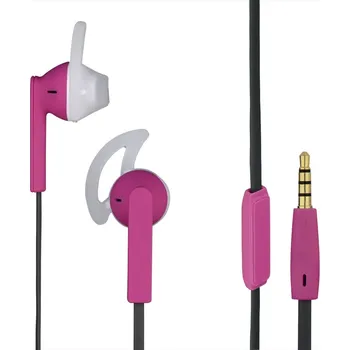 Sluchátka HAMA 135655 silikon.špunty,růžová/šedá