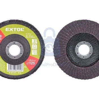 Brusný kotouč Kotouč lamelový šikmý korundový, EXTOL CRAFT 125 mm, P120, balení 1 ks