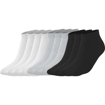 Dámské ponožky esmara® Dámské nízké ponožky, 10 párů (černá/šedá/bílá, 39-42)