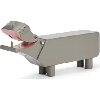 Dřevěná hračka Kay Bojesen, Dřevěná dekorace Kay Bojesen hroch 6 cm šedá - Formadore