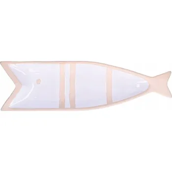 Talíř Rituali Domestici Talíř na ryby Pelagicoillogico 38,5x11x3 cm bílý