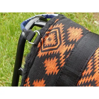 Jezdecké sedlo Jezdecký pad CALIMERO kompletní Barva: oranžová, Velikost: FULL velikosti PONY a FULL