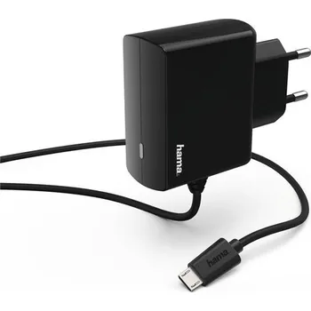 Hama síťová nabíječka s kabelem, micro USB, 2,4 A