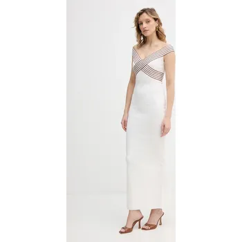 Dámské šaty Šaty Elisabetta Franchi AM75S61E2 béžová 01X, vel. 40