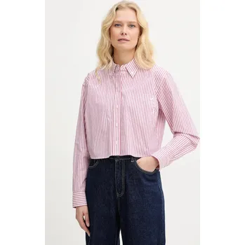 Pánská košile Bavlněná košile MICHAEL Michael Kors MR640XNKLW růžová 30X, vel. S