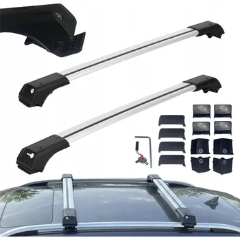 Příčník na automobil Střešní nosič CITROEN C4 PICASSO 2007-2013 na klasické střešní ližiny, stříbrný