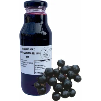 Šťáva z ČERNÉHO BEZU 100% 330 ml (NFC, lisovaná za studena)