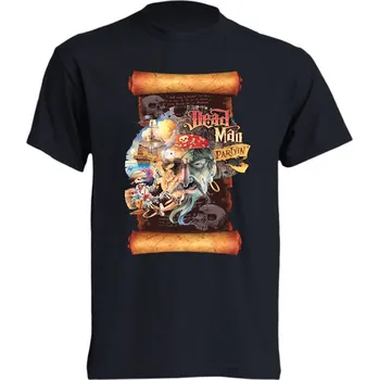 Pánské tričko panske_tricko_bavlnene_potisk_pirati Barva: Navy - tmavě modrá, velikost: S