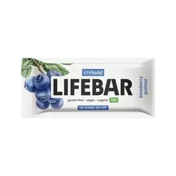 Lifebar Tyčinka borůvková s quinoou raw BIO 40 g