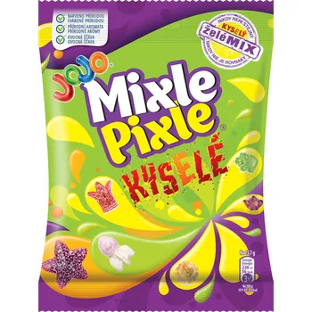Bonbon JoJo Sour MixlePixle 80g (Kartonové balení : 36 ks)