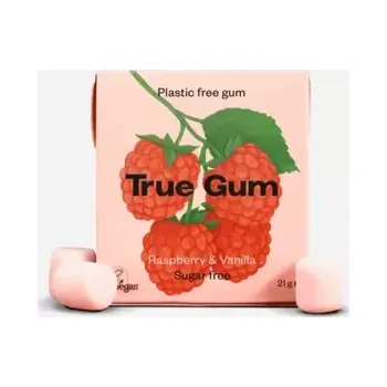 Bonbon Žvýkačky bez cukru s příchutí maliny a vanilky 21 g